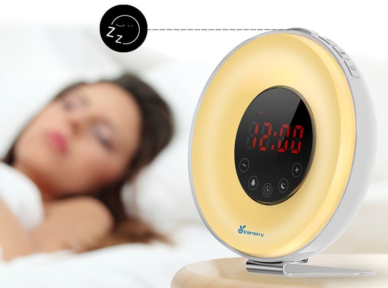 Vansky Sunrise Alarm Clock, Deluxe Edition, $30 with code SXJIFYYQ